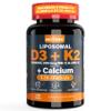 Vitamin D3 20,000 IU + K2 Vitamin (MK4 & MK7) 200mcg + Calcium Citrate, Optimal Vitamin D3 K2 Softgel - Strong Bone & Muscle, Calcium Absorption, Helping Vitamin D Deficiencies, Easy to Swallow, 1Pack view 1