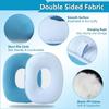 ZNALDP Donut Pillow for Bed Sores, Pressure Ulcer Relief, Wheelchair Seat Cushion, Butt Pillows for Sitting, After BBL & Hip Surgery, Medical Ring Cushion for Tailbone Pain, Hemorrhoid Pillow Pad view 2