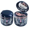 Aidarmoll Retainer case, Denture Bath CupRetainer Cleaner Case Box,Night Mouth Guard Case Holder,Storage Soak Container with Drain Tray for Travel Cleaning with Mirror and Brush view 1