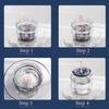 Aidarmoll Retainer case, Denture Bath CupRetainer Cleaner Case Box,Night Mouth Guard Case Holder,Storage Soak Container with Drain Tray for Travel Cleaning with Mirror and Brush view 4