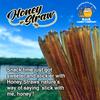 25 Pack Honey Sticks For Tea, Snacking, Honey Packets Single Serve Stir Sticks, Natural Flavor by R.U.S Candy Company- Honey Straws (Orange) view 4
