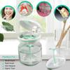 Aidarmoll Denture Bath CupRetainer Cleaner Case Box,Night Mouth Guard Case Holder,Storage Soak Container with Drain Tray for Travel Cleaning with Mirror and Brush view 3