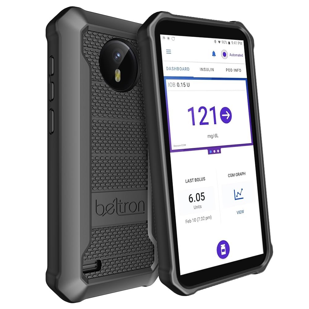 BELTRON Case for Omnipod 5, Slim Protective Grip Case with Reinforced Technology Designed to Protect Omnipod 5 Receiver (Secure Fit) (Black)