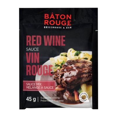 B&G Foods Canada ULC Baton Rouge Steakhouse & Bar Red Wine Sauce Mix, 45g/1.6 oz. Pouch