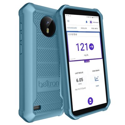 BELTRON Case for Omnipod 5, Slim Protective Grip Case with Reinforced Technology Designed to Protect Omnipod 5 Receiver (Secure Fit) (Blue)