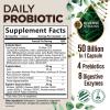 Probiotics 50 Billion CFU + 10 Strains - Max Absorption Daily Probiotic for Women & Men, Lactobacillus Blend for Immune Support, Prebiotics for Digestive & Gut Support, Bottle In USA - 120 Capsules view 2