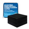 Premium Screen Cleaning Cloth by Microfiber Wholesale | Black | 10x10 | 10pk | Soft Microfiber Suede | Mid-Size Reusable | No Lint Scratch-Free Durable | TVs Laptops Monitors view 1