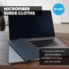 Premium Screen Cleaning Cloth by Microfiber Wholesale | Black | 10x10 | 10pk | Soft Microfiber Suede | Mid-Size Reusable | No Lint Scratch-Free Durable | TVs Laptops Monitors view 2
