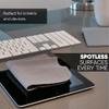 Premium Screen Cleaning Cloth by Microfiber Wholesale | Black | 10x10 | 10pk | Soft Microfiber Suede | Mid-Size Reusable | No Lint Scratch-Free Durable | TVs Laptops Monitors view 4