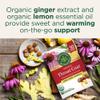 Traditional Medicinals Lozenges, Organic Throat Coat Lemon Ginger Echinacea, Sore Throat Support, 30 Individually Wrapped Lozenges view 3