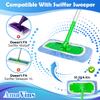 AmaVins 5 Pack Reusable Microfiber Mop Pads Compatible with Swiffer Sweeper Mop, Wet and Dry Flat mop Cover, Washable Swiffer Pads for Surface/Hardwood Floor Cleaning (Mop is Not Included) view 2