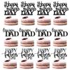 12 Pcs Happy Father's Day Cake ToppersFather's Day Love You Dad,Happy Birthday Dad Cake Decorations,Thanks Dad Best Dad Ever Cake Picks for Father's Day Birthday Party Cake Supplies view 1