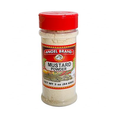Angel Brand Mustard Powder 3 oz Bottle  Premium Dry Mustard Powder for Cooking, Marinades, Dressings, and Sauces  Rich Flavor and Fine Texture for Culinary Excellence