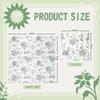 100Pcs Floral Luncheon Napkins Sage Green White Disposable Paper Napkins 6.5 Inch Spring Summer Flowers Hand Towel for Wedding Bridal Baby Shower Birthday Tableware Decorations view 2