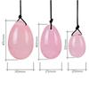 KAKAYE Natural Rose Quartz Yoni Egg Jade Eggs Women Kegel Exerciser Tightening Ball Crystal Yoni Kegel Eggs(Egg-M-Drilled) view 3