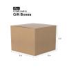 6x6x4 Gift Boxes 25 Pcs Kraft Paper Gift Boxes with Lids for Presents, Small Brown Boxes for Gifts, Christmas, Crafting view 2