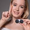 Erewa 12 Pack Contact lens case Contact Lens Holder Box Soak Storage Kit(Black) view 4