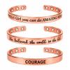 Touchstone magnetic copper bracelets for men women in gift box, Set of 3 view 1