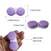 Erewa 12 Pack Contact lens case Contact Lens Holder Box Soak Storage Kit(Purple) view 2