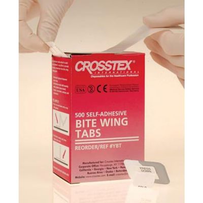 Generic PACK OF 1: 500/PKG BITE WING TABS - Self Adhesive Tabs, Made in USA (YBT), Off White