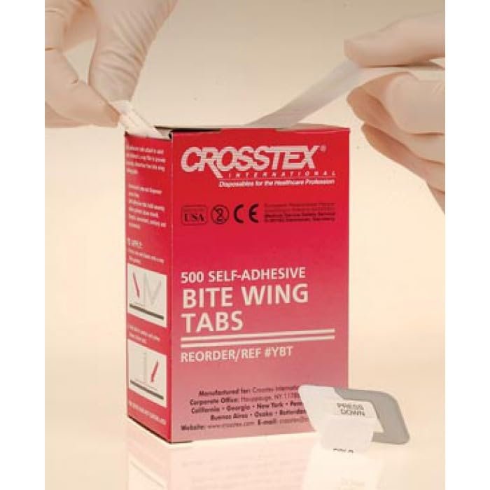 Generic PACK OF 1: 500/PKG BITE WING TABS - Self Adhesive Tabs, Made in USA (YBT), Off White