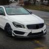 DFKAHF Car Front Bumper Lip Compatible for Mercedes Benz CLA Class C117 CLA200 260 CLA45 AMG 2013-15 Spoiler Splitter Body Kits Diffuser(Color:Carbon Look) view 2