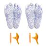 2 Pairs Acupressure Reflexology Socks with Trigger Point Massage Tool, Reflexology Foot Massage Socks for Women and Men, Foot Pain Relief Remedy for Foot Massage (Women) view 1