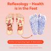 2 Pairs Acupressure Reflexology Socks with Trigger Point Massage Tool, Reflexology Foot Massage Socks for Women and Men, Foot Pain Relief Remedy for Foot Massage (Women) view 4