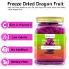 Freeze Dried Diced Dragon Fruit, Freeze Dried Fruit, 150g/5.29oz Frozen Dragon Fruit Chunks, No Additives, Natural, No Added Sugar, Dehydrated Dragon Fruit Ideal for Infusing Drinks, Baked Goods and Water view 2