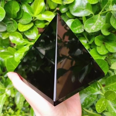 AtkitS Meditation Natural Black Tourmaline Stone Crystal Energy Chakra Pyramid (Size : 400-450g)