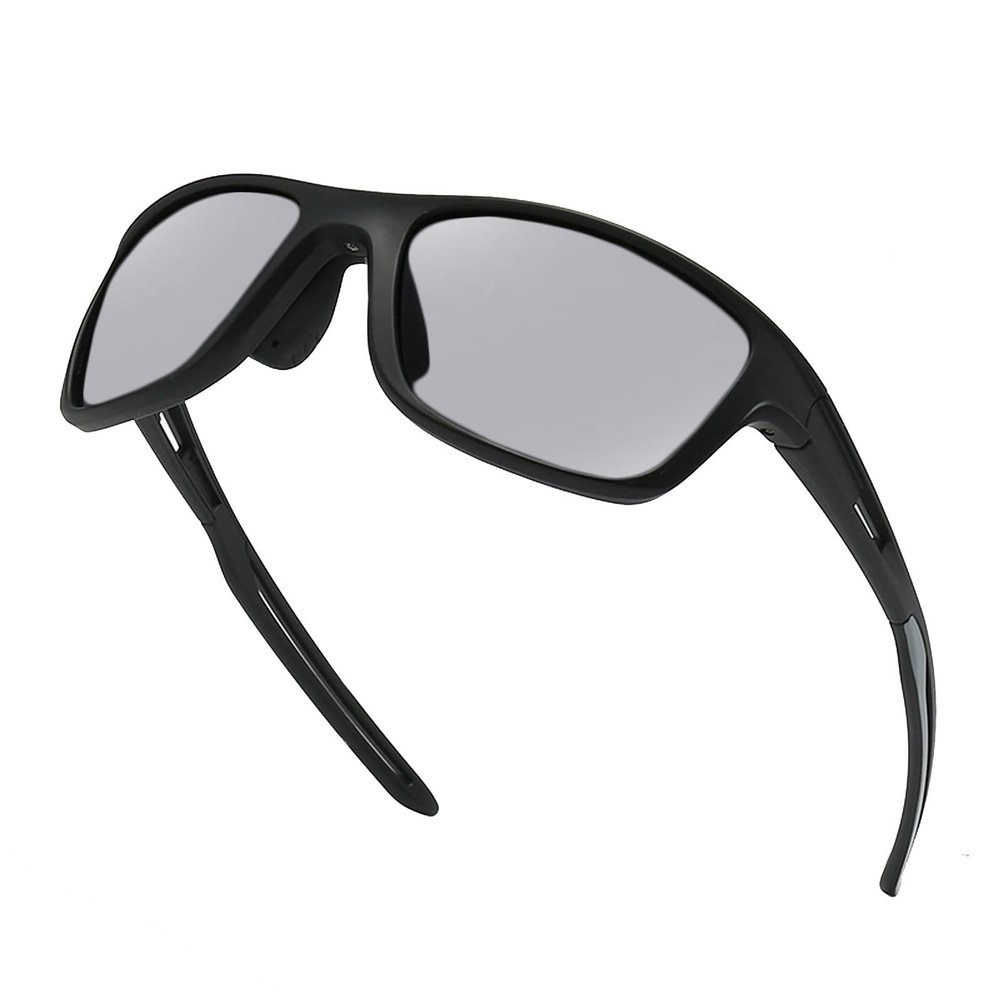 2024 full lens Reading Glasses Transition Photochromic Reader Sports Rectangular Readers Safety sunglasses (black, 2.75, x)