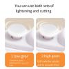 JzcsdkSIL Electric Automatic Nail With 2 Speeds Fingernail Cutter Rechargeable Safety Fingernail Trimmer For Baby Kids ABS Material Nail Grinder, White view 2