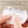 JzcsdkSIL Electric Automatic Nail With 2 Speeds Fingernail Cutter Rechargeable Safety Fingernail Trimmer For Baby Kids ABS Material Nail Grinder, White view 3