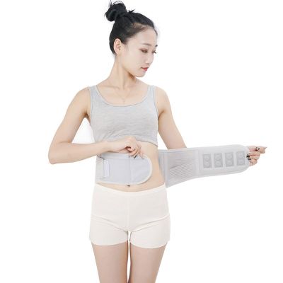 UPGENT Middle-aged And Elderly Self-Heating Lumbar/Waist/Lower Back Supports Brace Belt Physiotherapy Massagers With 24Pcs Magnets For Men Women Relief Back Pain (Color : Gray, Size : S/Small)