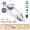 2Pack DwellDecor Grab Bars for Bathtubs and Showers, Shower Handles for Elderly Suction, Handicap Grab Bar, Suction Shower Grab Bars for Seniors, Bathroom Grab Bars, Shower Bars Safety, 12inch, Grey view 2