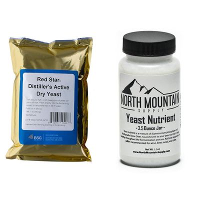 Distillers Yeast (DADY) (1 lb. bulk pack) & North Mountain Supply Food Grade Yeast Nutrient - 3.5 Ounce Jar Bundle