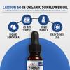 Greska's Carbon 60 in Organic Sunflower Oil - 15 Day Supply - Solvent-Free C60 Antioxidant Formula for Cellular Support, Vitality, Focus & Overall Wellness (10ml) view 2