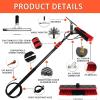 12-36 FT Water Fed Window Cleaning Conservatory Solar Panel Extension Extendable Extended Telescopic Brush Squeegee Equipment Hose Fed Kit,for Trucks Caravan Deck,36FT(10.8M) view 2