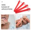 Healvian Denture Cleaning Brush Double Sided Toothbrush 4 Pack Compact Travel Oral Care for Partial Full Dentures 4.33In view 4
