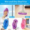 3 Pairs Shoes Cover Duster, Reusable Mop Slippers, Microfiber Dust Mops, Multi Purpose Floor Cleaning Shoes, Feather Duster for Bathroom, Office, Kitchen, House Polishing Cleaning view 4
