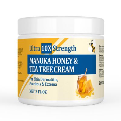 YOKOBBYES Manuka Eczema Eczema Cream, Hand Foot Psoriasis Cream, for Atopic Eczema, Heat Rash, Hidradenitis, Itching, Eczema, Psoriasis, Leg, Armpit, Foot, Hand, Irritated Skin for All Ages