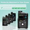Ablefector Insulin Pump Holder, 360 Rotatable Pump Clip, Diabetic Pump Case for Tubing Management, Insulin Pump case for Carry-On, Compatible with Medtronic Minimed 630g 640g 670g 770g& 780g-Black view 2