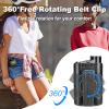 Ablefector Insulin Pump Holder, 360 Rotatable Pump Clip, Diabetic Pump Case for Tubing Management, Insulin Pump case for Carry-On, Compatible with Medtronic Minimed 630g 640g 670g 770g& 780g-Black view 3