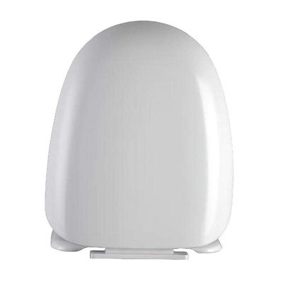CUTPOIY Toilet Seat U-Style Toilet Lid with Slow Down Top Mounted Ultra Resistant Toilet Seat for Trapezoid Toilet,White