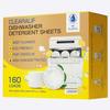 CLEARALIF Dishwasher Detergent Sheets, Lemon Scent, Up To 160 Loads, Eco Dishwashing Soap Strips for in Dishwasher or Sink view 1