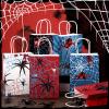 Epakh 24 Pcs Spider Party Favors Bags with Handles Spider Birthday Party Decorations Double Sided Goodie Candy Bags (Class Spider) view 2