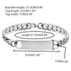HOMLIFPER 2Pcs Men Women Stainless Steel Medical Alert Bracelet - Engraved Medical ID Cuff Bracelet for Type 2 Diabetes, Sos Emergency Identification Bracelet view 2