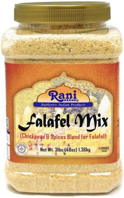 Rani Falafel Mix (Chickpeas & Spices Blend for Falafel) 48oz (3lbs) 1.36kg PET Jar ~ Gluten Friendly | NON-GMO | Kosher | Product of USA