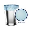 Color Scents Small Trash Bags - 4 Gallon, 60 Bags (1 Pack of 60 Count), Twist Tie - Light Blue in Ocean Mist Scent with Microban view 3