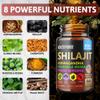HEALTHFORGE Shilajit Capsules Organic Extract Blend 60 Capsules for Men & Women - Shilajit Supplement 9000mg Ashwagandha, Immune Support Supplement 2000mg Rhodiola Supplement, Ginko Ginkgo Biloba view 2